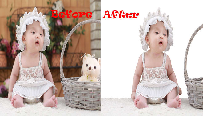 I will do baby photo editing