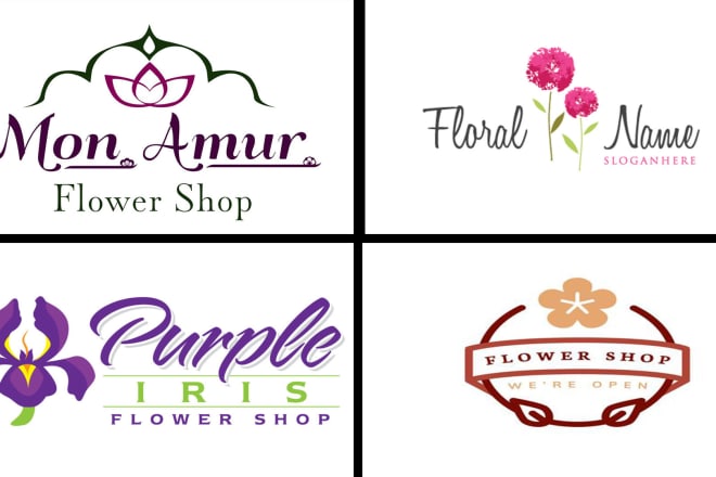 I will do beautiful gift shop and flower business logo design