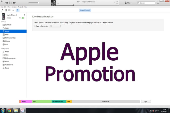 I will do best apple promotion for your single, track, ep or album