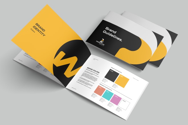 I will do brand style guides, brand guide, brand guidelines, brand book manual identity
