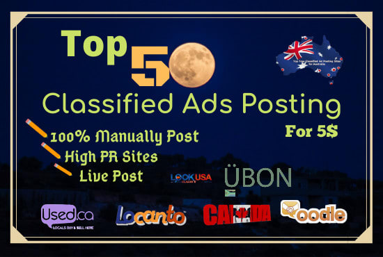 I will do classified ad posting on top usa,uk,canada ad sites