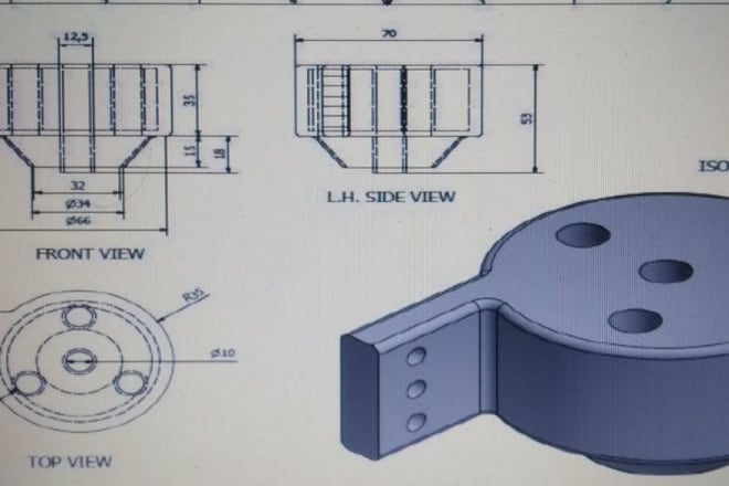 I will do complex product 2d cad drawing with detaileddimension, 3d model and assembly
