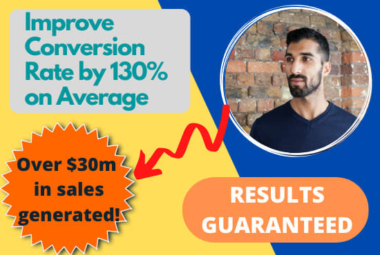 I will do conversion rate optimization on your landing page or site