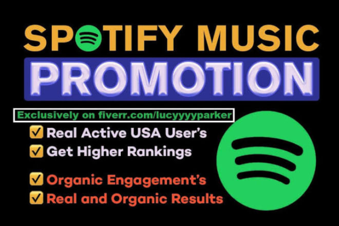 I will do converting organic spotify promotion and soundcloud marketing