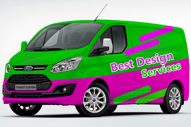 I will do creative vehicle wrap sticker design