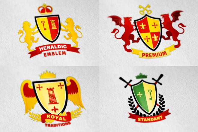 I will do crest logo or coat of arms design