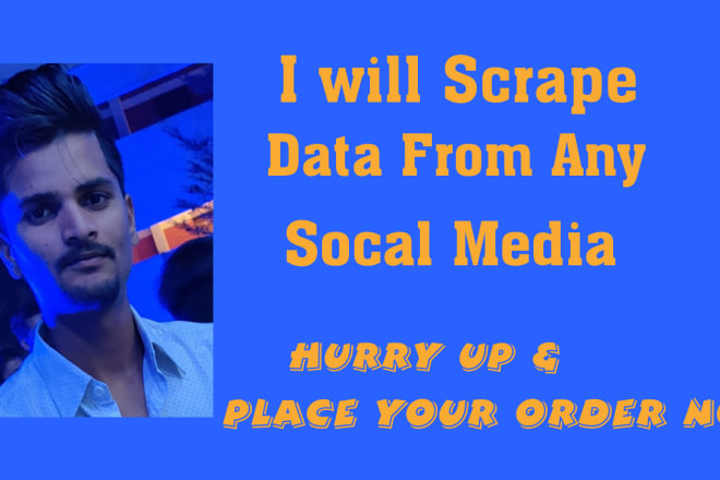 I will do data and email scraping from facebook, instagram, and yellow page