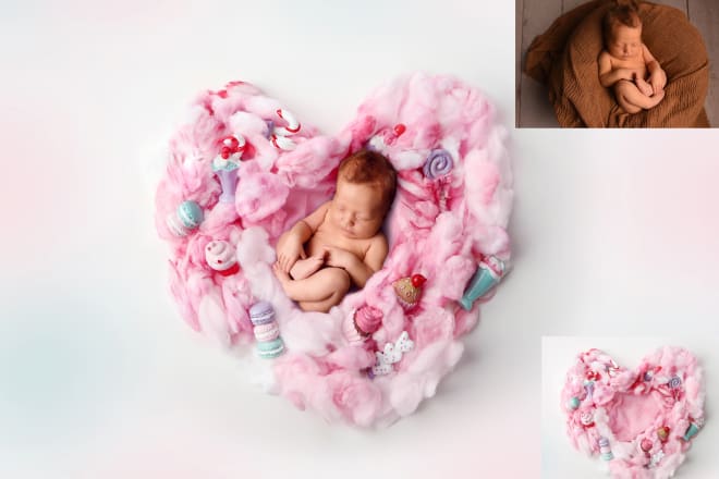 I will do digital backdrop for newborn and maternity model photography