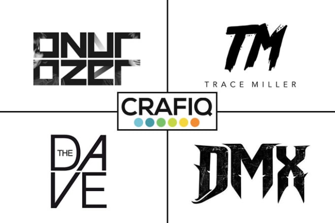 I will do dope typography dj, music band logo design