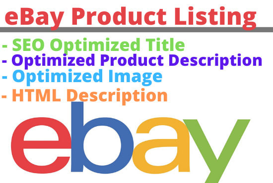 I will do ebay product listing