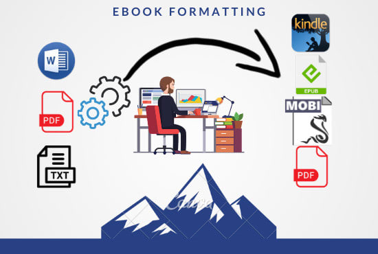 I will do ebook conversion from pdf, word into epub, kindle formats