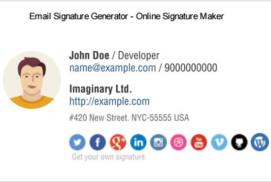 I will do email signature for your business