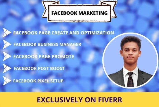 I will do facebook marketing or promotion