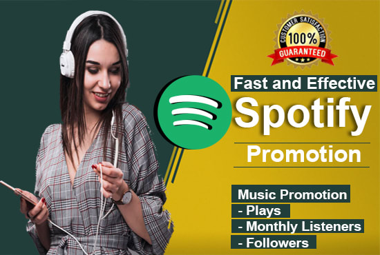 I will do fast and effective organic spotify promotion