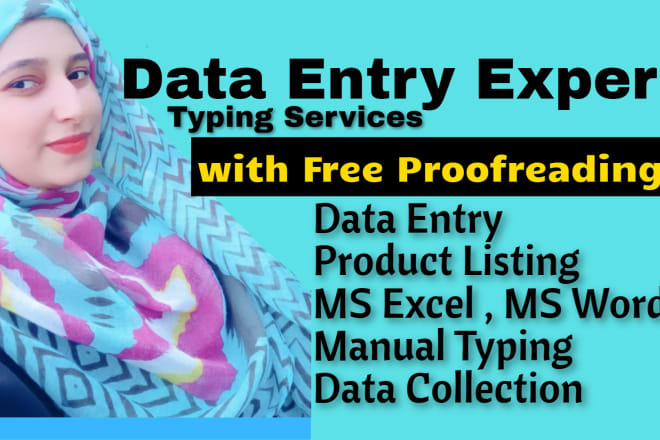 I will do fast excel data entry in one day, pdf to word, copy typing, pro typist