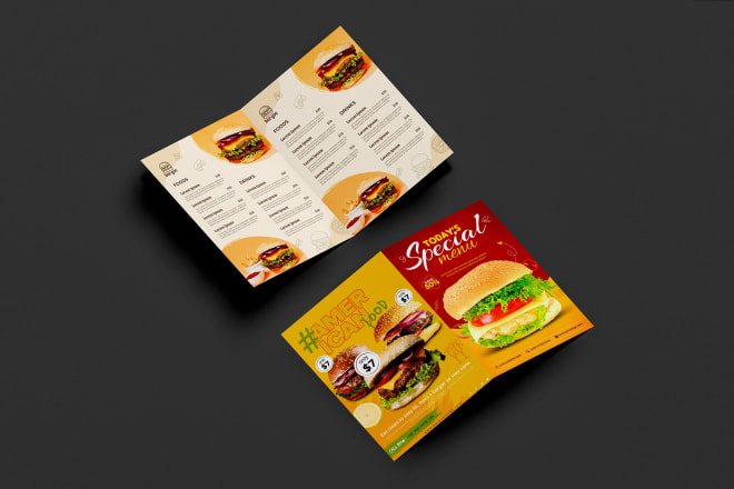 I will do flyer,brochure,food menu,booklet design