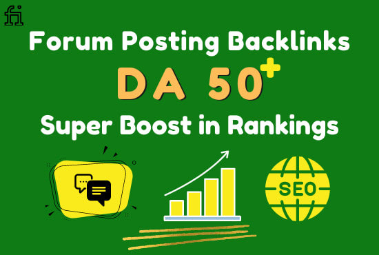 I will do forum posting backlinks for rank website seo