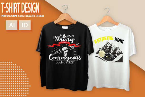 I will do graphic and typographic and vector tshirt design