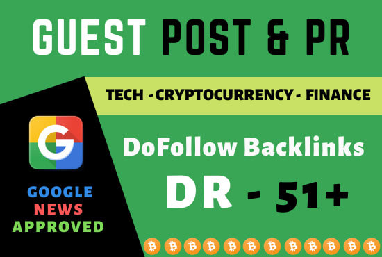 I will do guest post on DR 51 google news crypto publication