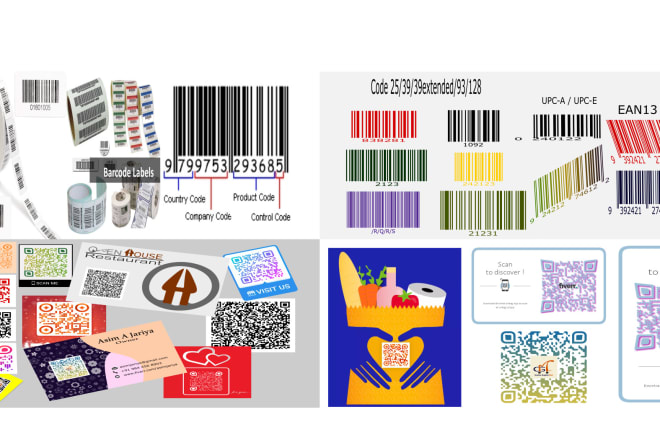 I will do in bulk custom qrcode, barcodes, label tags in hours