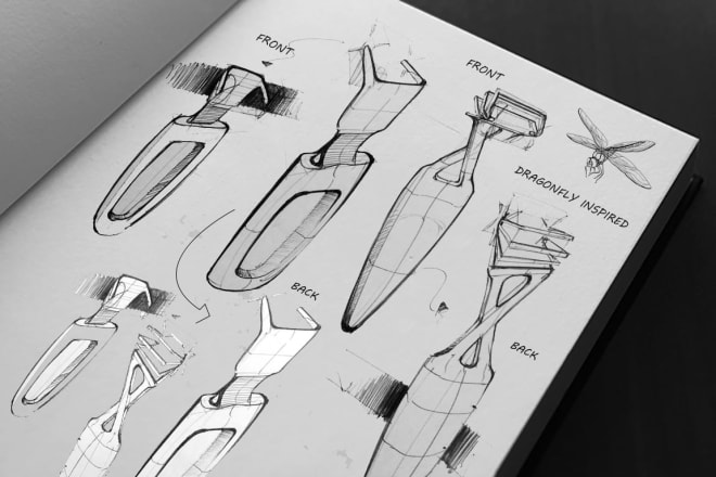 I will do industrial design concept sketches