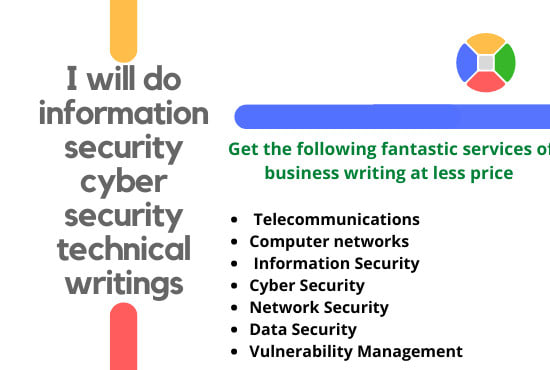 I will do information security cybersecurity technical writing