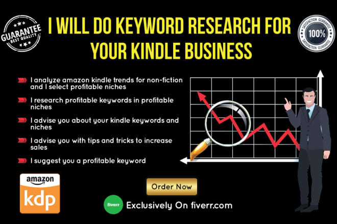 I will do keyword research for your kindle business