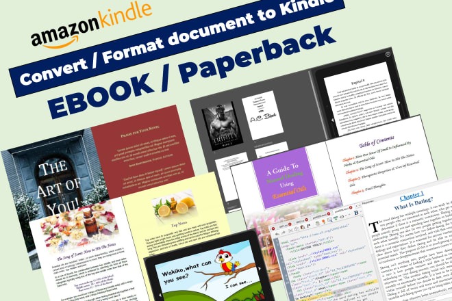 I will do kindle ebook formatting, createspace, paperback, amazon kdp