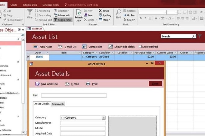 I will do microsoft access database projects for you
