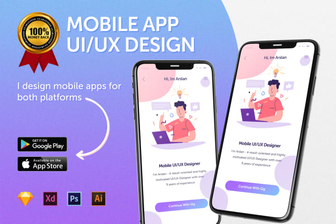 I will do mobile app ui design