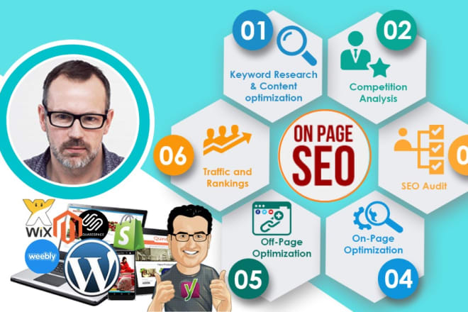 I will do on page SEO optimization, schema markup for wordpress, wix and shopify store