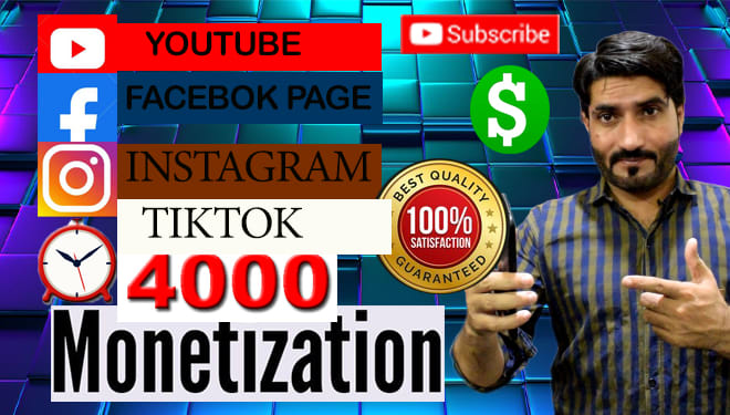 I will do organic youtube channel monetization