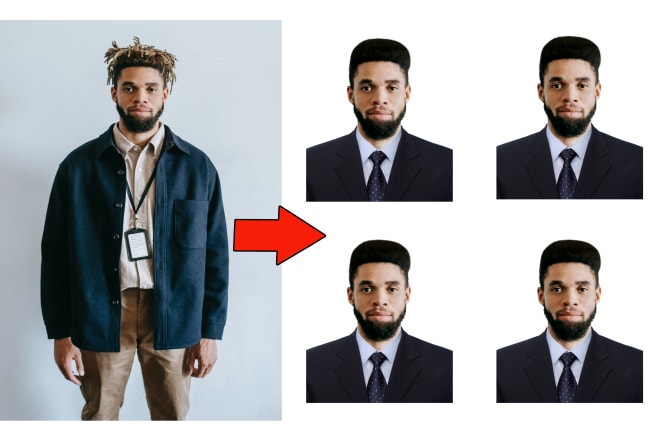 I will do passport size photo editing, retouching with photoshop