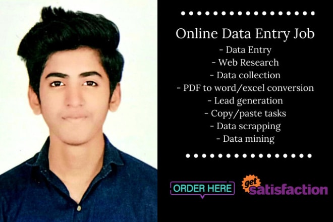 I will do perfect data entry jobs online