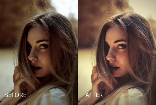I will do photo retouching, lightroom editing and crop image