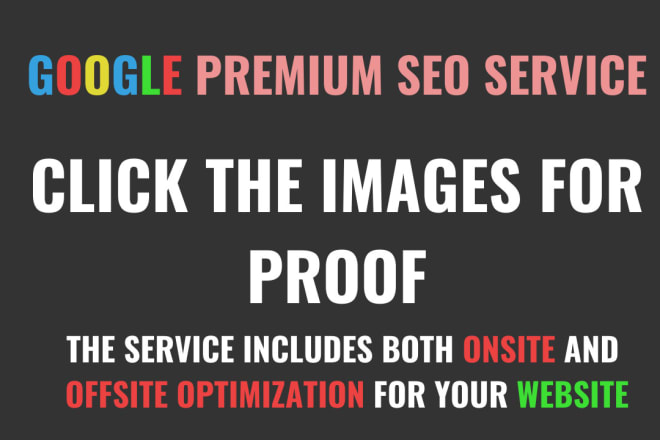 I will do premium SEO service for your website for top rankings