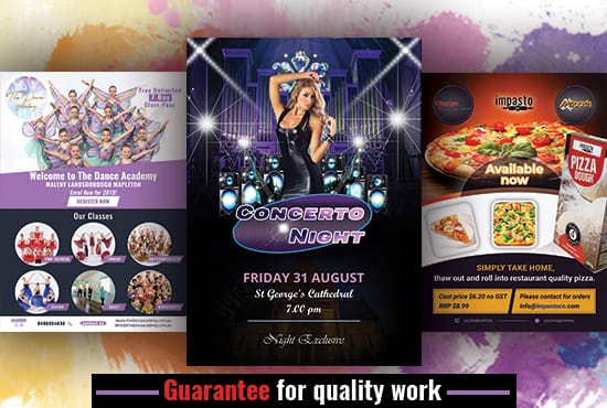 I will do professional, business, event flyer design
