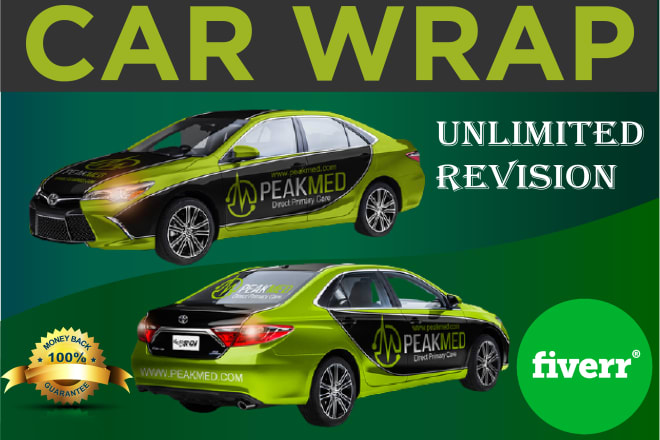 I will do professional car wrap truck wrap vehicle wrap