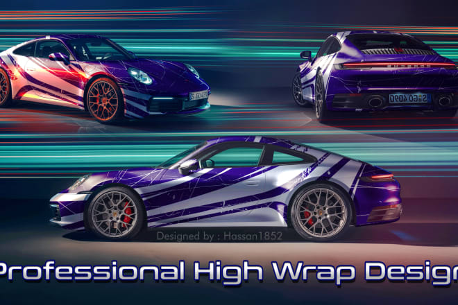 I will do professional high wrap design to your car