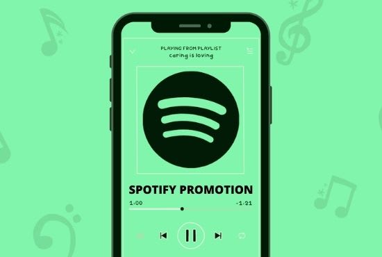 I will do real organic spotify promotion