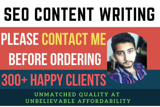 I will do SEO article writing, blog writing and content writing