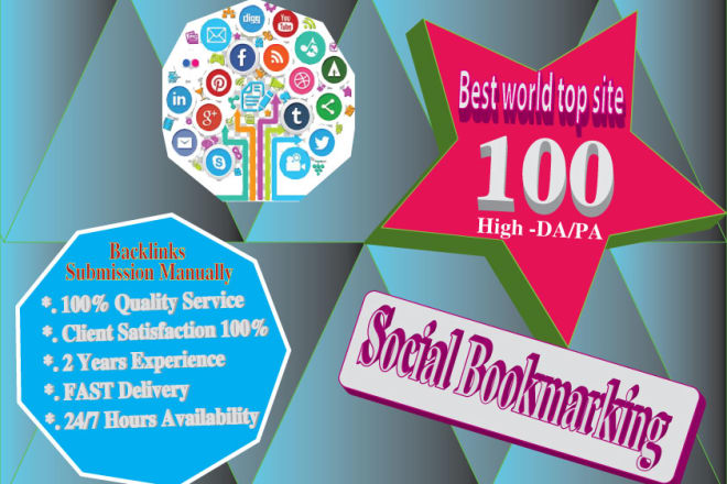 I will do social bookmarking on the best world top site backlinks submission