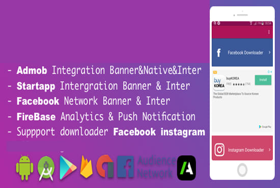 I will do startapp and admob ads for you android and IOS app