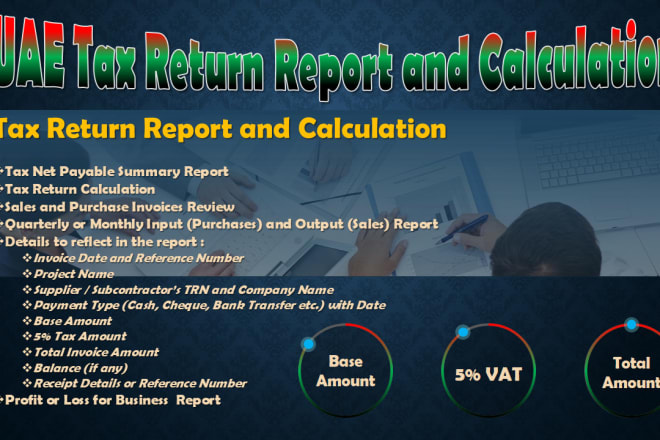 I will do tax return report and calculation quarterly