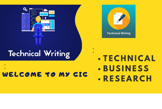 I will do technical and research writing