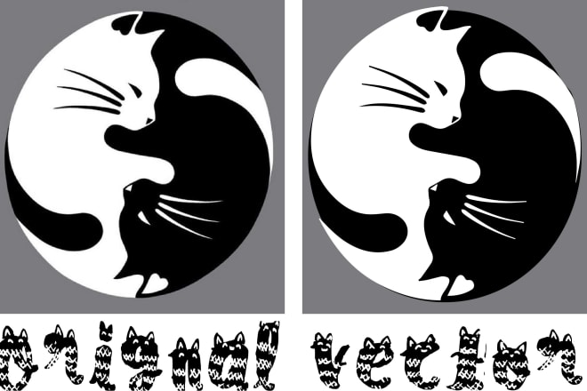 I will do vector illustration logo black and white