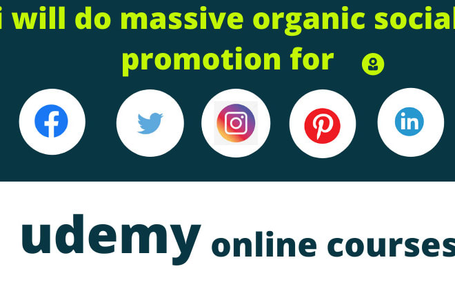 I will do viral organic online udemy course promotion thinkific and kajabi promotion