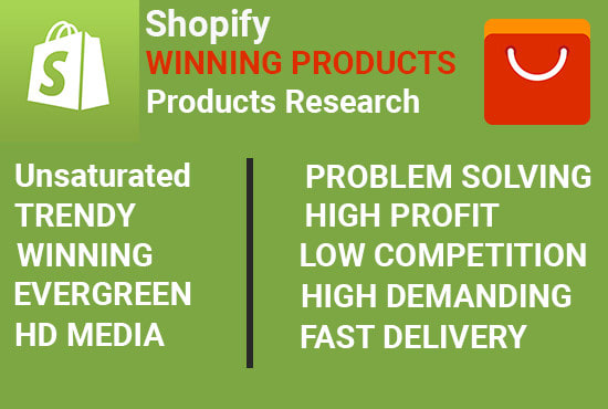 I will do winning product research for your shopify store