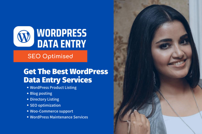 I will do wordpress data entry and directory listing