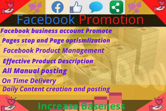 I will do your facebook manager and promote your business